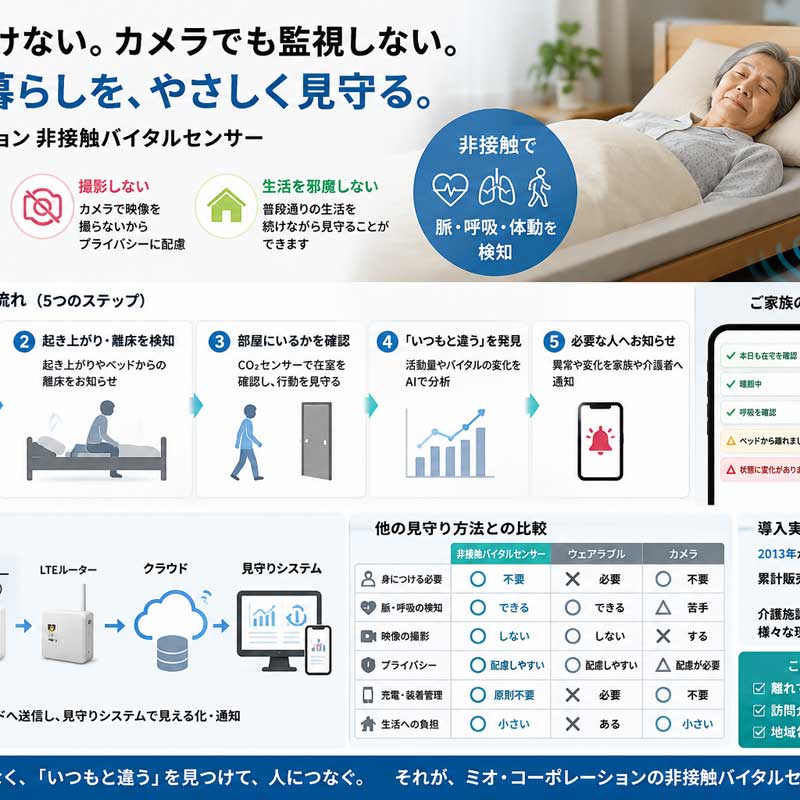 何も身につけない見守り
